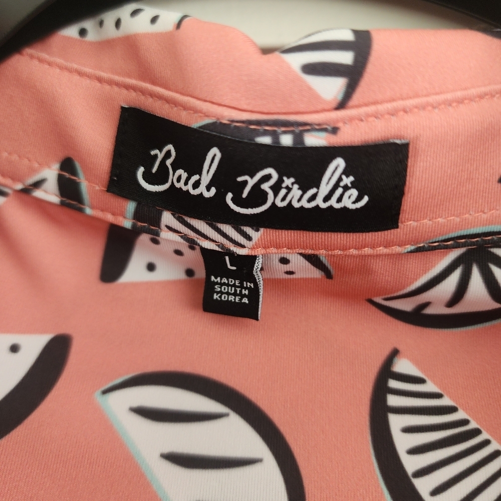Bad Birdie Lemon Slice Polo Shirt Bold Golf Performance Top Size L - Picture 5 of 10